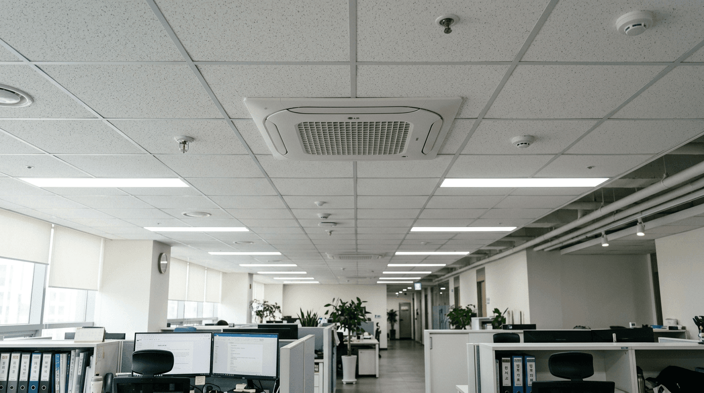 에어컨 설치 수리 현장